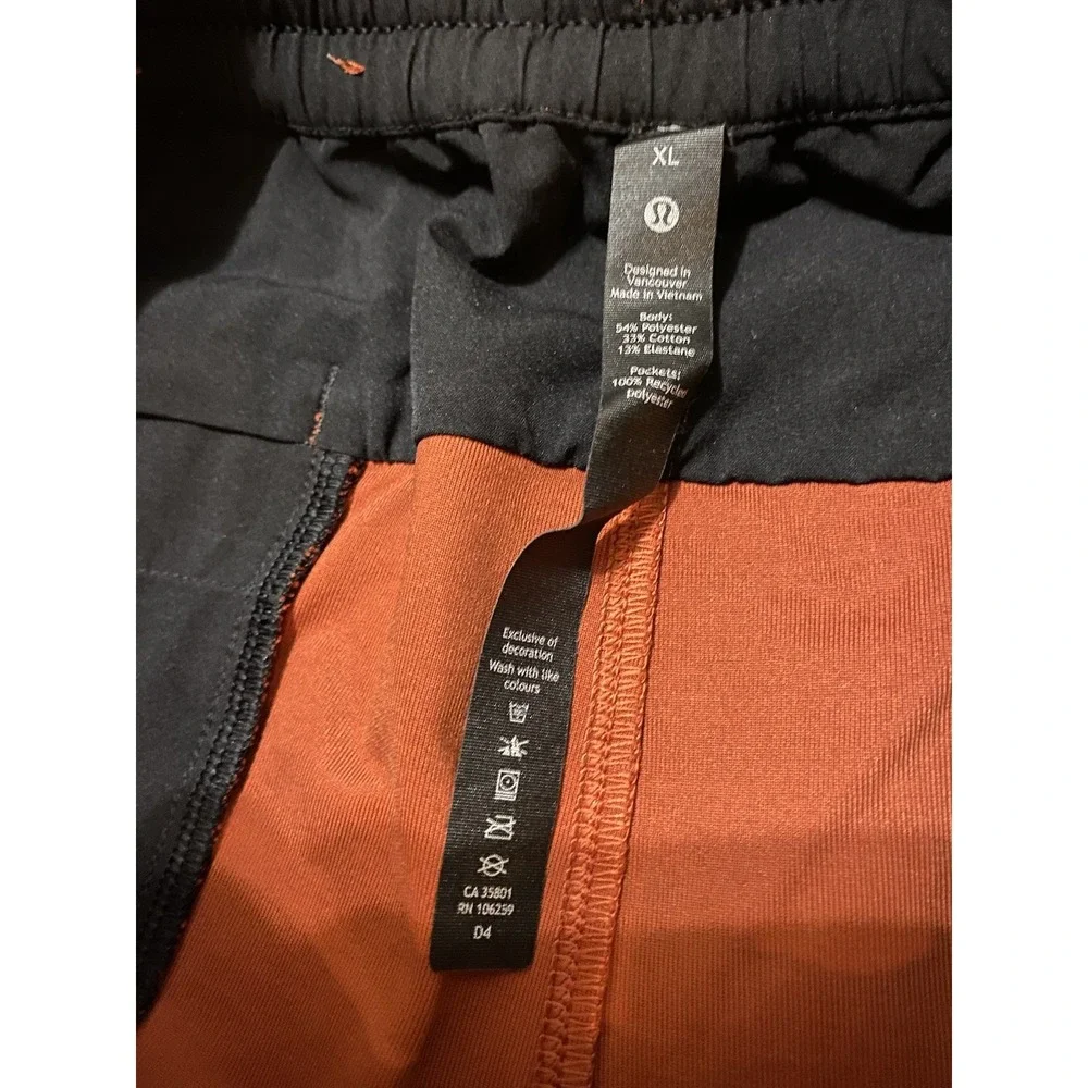 Lululemon Bowline Pants Mens XL Gorpcore Utilitech Drawstring Burnt Orange